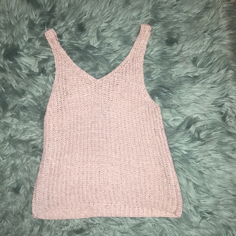 cropped sweater tank